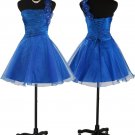 Showgirl Q One Shoulder Strap Sexy Blue Short Mini Party Prom Skirt Dress 1259