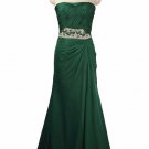 Evening Dress Green Chiffon Stylish Sexy Bridesmaid Gown Robe