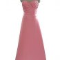 Qpid Showgirl Evening Dress Pastel Dusty Pink Bridesmaid Prom Formal Cruise Wear