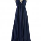 Evening Dress 1271 Midnight Blue Maxi Long Prom Ball Gown Stock 8 To 20