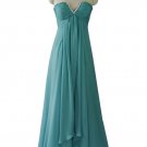 Evening Dress 1271 Aqua Green Flirty Floaty Maxi Prom Ball Gown Stock 8 To 20