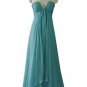 Evening Dress 1271 Aqua Green Flirty Floaty Maxi Prom Ball Gown Stock 8 To 20