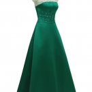 Evening Dress 3402 Emerald Green A Line Gown Bridesmaid Prom Homecoming Fresher