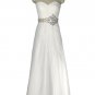 Wedding Gown White Prom Evening Dress Skirt Robe Grecian Toga 8-20