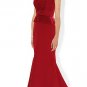 Long Evening Dress Qpid Showgirl Red Lace Cap Sleeve Bridesmaid Gown Cruise