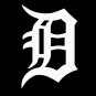 White Vinyl Old English Big D Detroit Decal Sticker