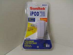 iPod iPhone Accessories USB Wall Plug 110 Volts w/ LED Indicator