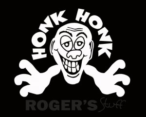 Honk Honk Smiley Face Decal Sticker