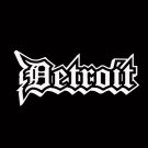Old English D Detroit City White Vinyl Decal Sticker