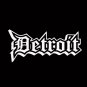 Old English D Detroit City White Vinyl Decal Sticker