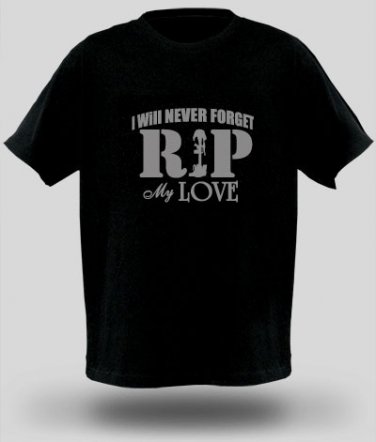 I Will Never Forget My Love Soldier Fitted T-shirt