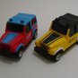 TYCO 1970s Red Blue Yellow Black 1 64 Jeep CJ7 Slot Cars