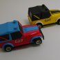 TYCO 1970s Red Blue Yellow Black 1 64 Jeep CJ7 Slot Cars