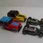 TYCO 1970s Red Blue Yellow Black 1 64 Jeep CJ7 Slot Cars