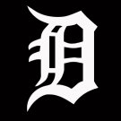Large White Old English Big D Detroit Decal Sticker