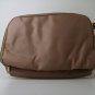 Tan Polyester Multi Pocket Handbag Purse