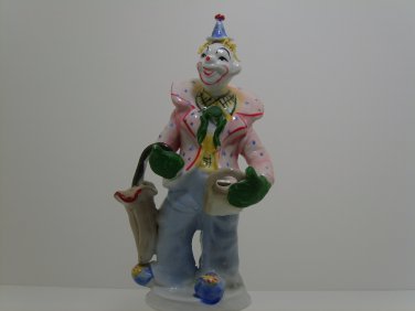 Happy Clown Ceramic Figurine
