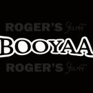 BOOYAA White Vinyl Decal Sticker