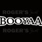 BOOYAA White Vinyl Decal Sticker