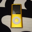 Yellow 4th gen 8GB MP3 MP4 Player w/radio, video playback, e-book reader
