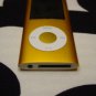 Yellow 4th gen 8GB MP3 MP4 Player w/radio, video playback, e-book reader
