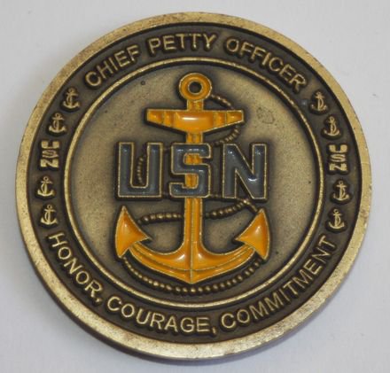 US Navy Chief Petty Officer - CPO - Challenge coin