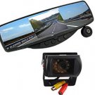 Car View Mirror Camera with Front & Rear Color Cameras, Built In DVR and Audio