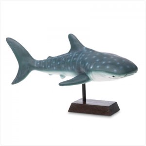 Ceramic Shark Figurine On Base