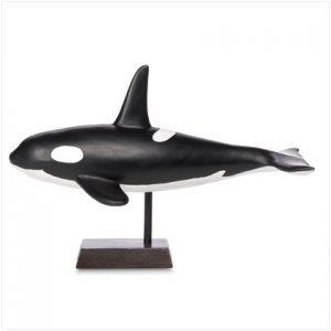 Ceramic Orca Whale Figurine(swm)