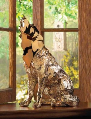 Golden Timberwolf Statue
