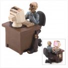 Skeletal Office Worker Figurine