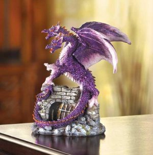 Amethyst Dragon Figurine