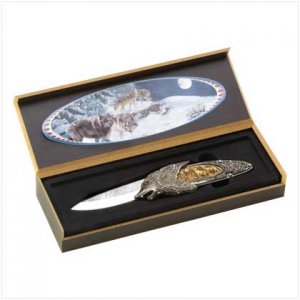 Winter Wolf Collector`s Knife