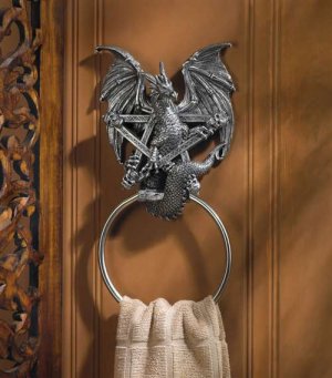 Castle Dragon Towel Ring (wsm)