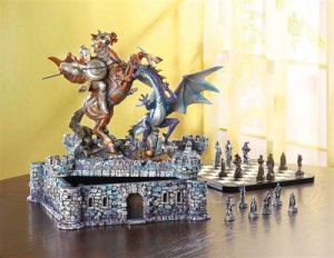 Knights & Dragon Chess Set (wsm)