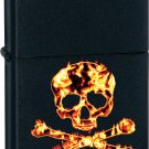 Zippo Lighter - Flaming Skull & Crossbones