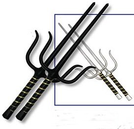 Metal Sais / Set of 2 / 15" and case