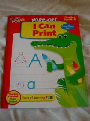 Wipe-off I Can Print Workbook