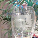 Etched glass, personalized mug, flute