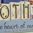 Wooden letters, family, personalized, matching, decorated