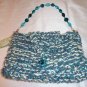 Knitted Beaded Handle Purse