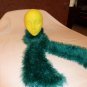 Teal Fun and Furry Scarf