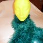 Teal Fun and Furry Scarf