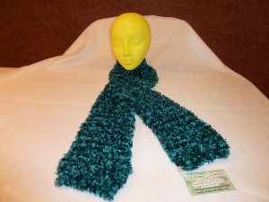 Dark Teal Plush Scarf