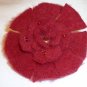Red Rosey Flower Pin