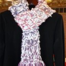 Soft & Bright White/Purple/Pink Scarf