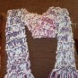 Soft & Bright White/Purple/Pink Scarf