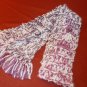 Soft & Bright White/Purple/Pink Scarf
