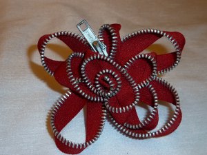 Red Zipper Flower