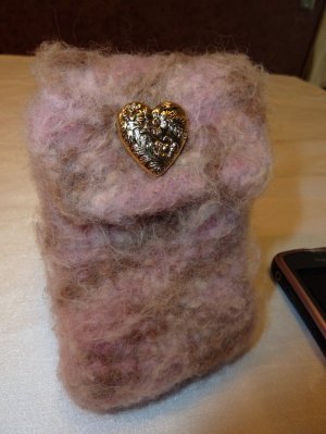 Felted Smart Phone Pouch